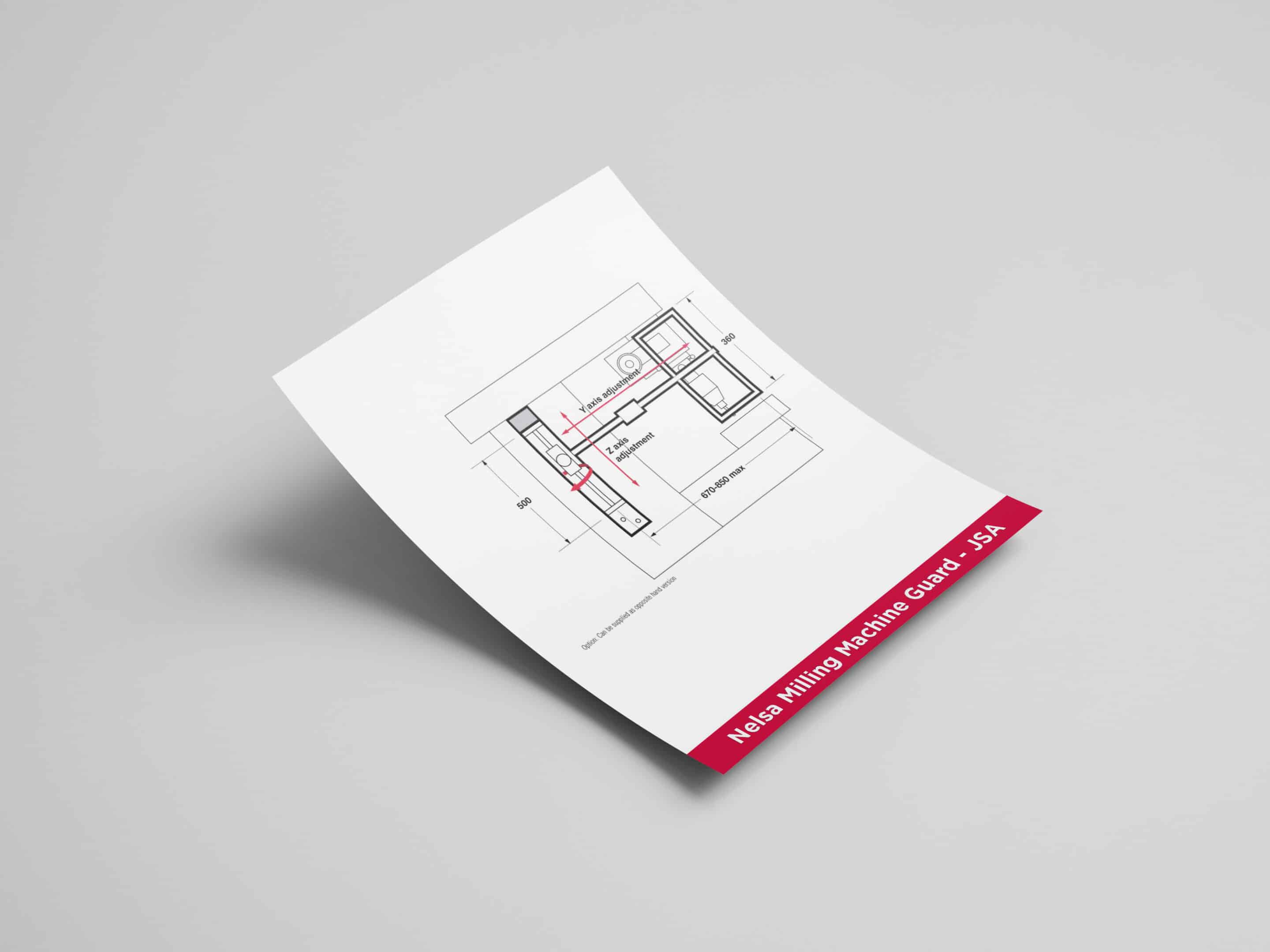 Milling Machine Guards JSA Drawing